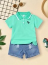 Camiseta Polo con Estampado de Palmeras Luxeira