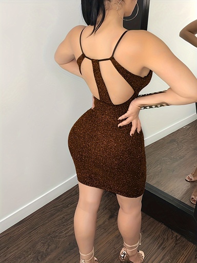Vestido Brillante con Escote Luxeira