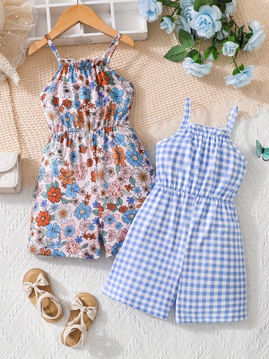 Enterizo de Tirante con Estampado Floral Luxeira