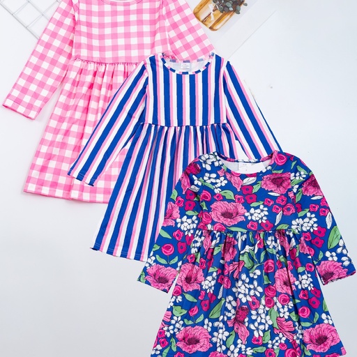 Vestido de Princesa  con Estampado de Girasoles Luxeira