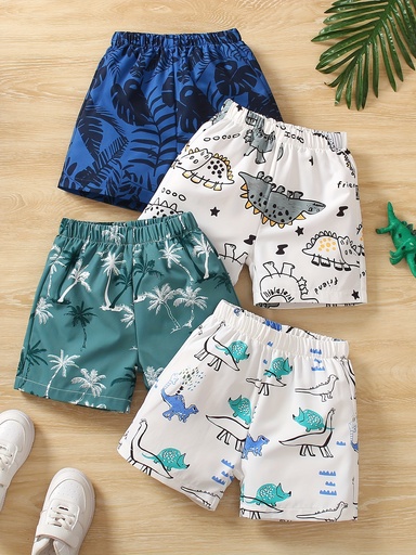 Short con Estampado de Dinosaurios Luxeira
