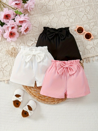 Short de Cintura Elástica y Lazo Luxeira