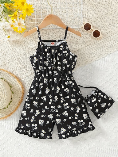 Enterizo Elegante con Estampado Floral Luxeira
