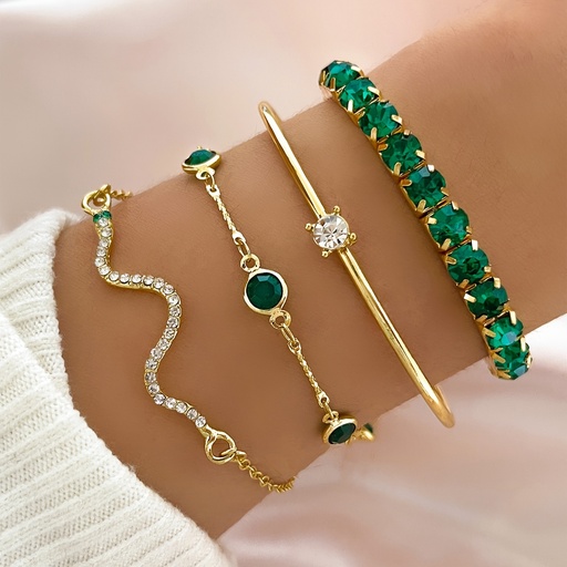 Pulsera de Cadena Fino y Elegante con un Diamante