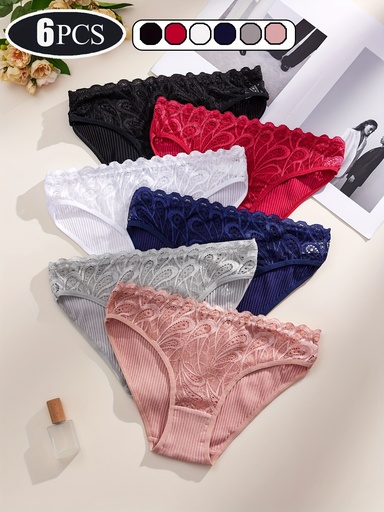 Panty de Encaje con Diseño Elegante Sin Costuras Luxeira
