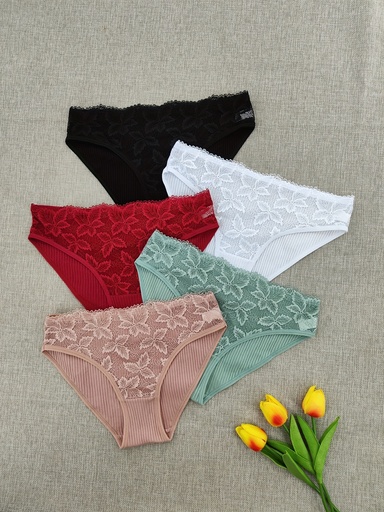 Panty Hipster de Encaje Elegante Luxeira