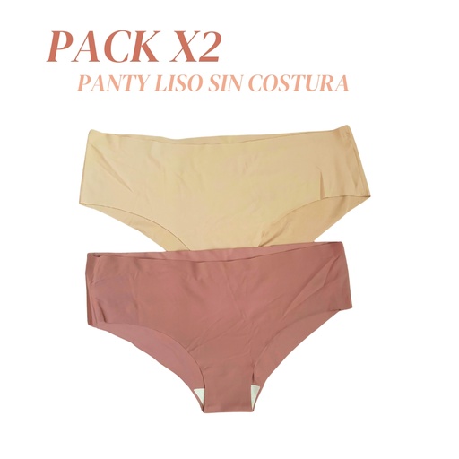 Paquete x2 Panty Liso sin Costura 