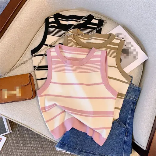 Top sin Mangas de Estilo Vintage Luxeira